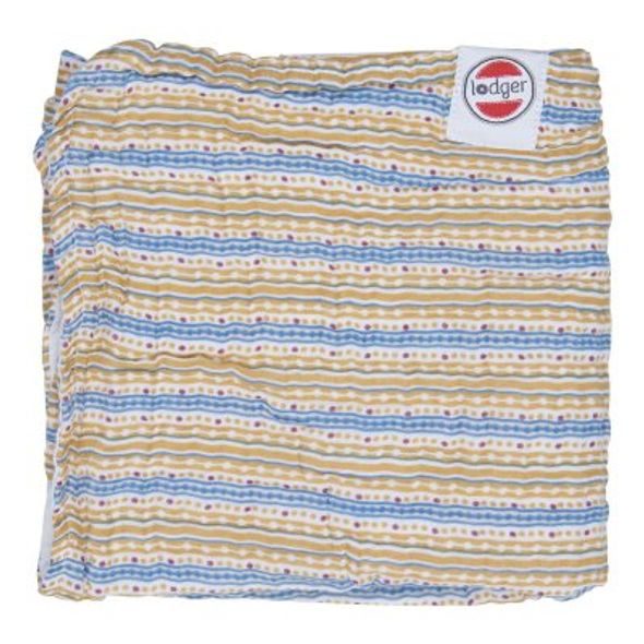 LODGER DREAMER MUSLIN STRIPE XANDU HONEY 120 X 120 CM - DETSKÉ DEKY - SPINKÁNÍ