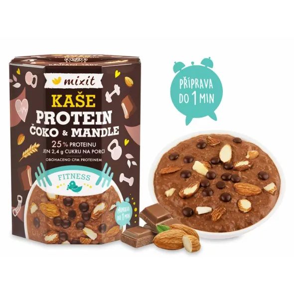 MIXIT MINUTOVÁ KAŠE – PROTEIN A ČOKOLÁDA - DO TAŠKY NA VYCHÁZKU - PRO MAMINKY