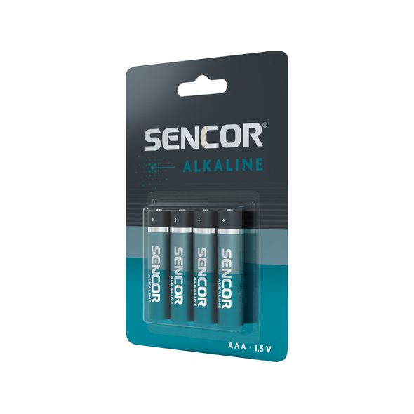 SENCOR ALKALICKÉ BATERIE AAA 4 KS - BATERIE - PRO DĚTI