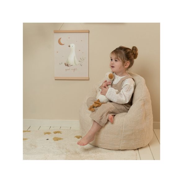 LITTLE DUTCH KŘESLO DĚTSKÉ PLYŠOVÉ SOFT BEIGE - LITTLE DUTCH - PRO DĚTI