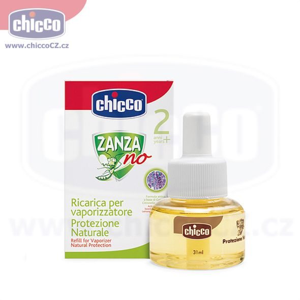 CHICCO ZANZA NO PROTI KOMÁRŮM NÁHRADNÍ NÁPLŇ DO ODPAŘOVAČE, 31ML - BEZPEČNOST DĚTÍ V DOMÁCNOSTI - KOUPÁNÍ A ZDRAVÍ
