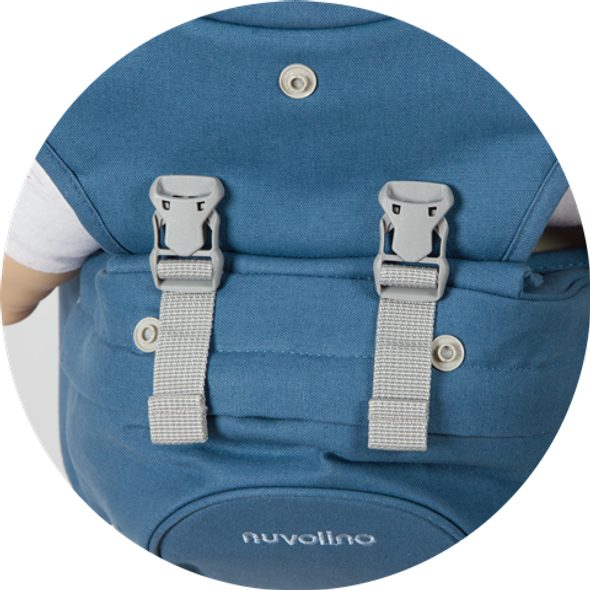 NUVOLINO NOSIČ NA DÍTĚ ACTIVE HIPSEAT BLUE - KLOKANKY A ŠÁTKY - NOŠENÍ & SPORT