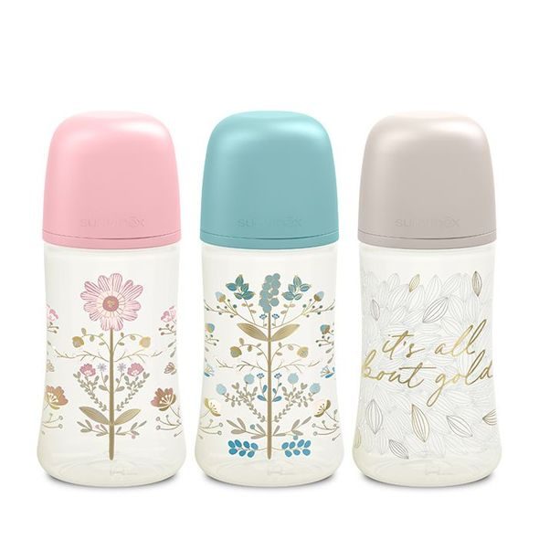 SUAVINEX SUAVINEX | GOLD KOJENECKÁ LÁHEV 270ML FYZIOL PRŮTOK M - KOJENECKÉ LAHVE - KRMENÍ