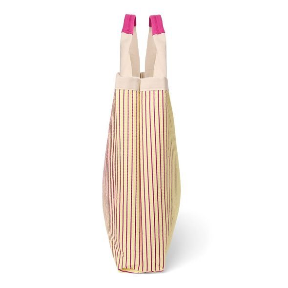 STUDIO NOOS POPLIN BEACH BAG PLÁŽOVÁ TAŠKA BUTTER YELLOW STRIPPED - DOPLŇKY - PRO MAMINKY