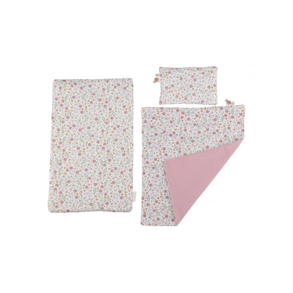 LITTLE DUTCH POSTÝLKA PRO PANENKY DŘEVĚNÁ S PEŘINKOU PINK - LITTLE DUTCH - PRO DĚTI