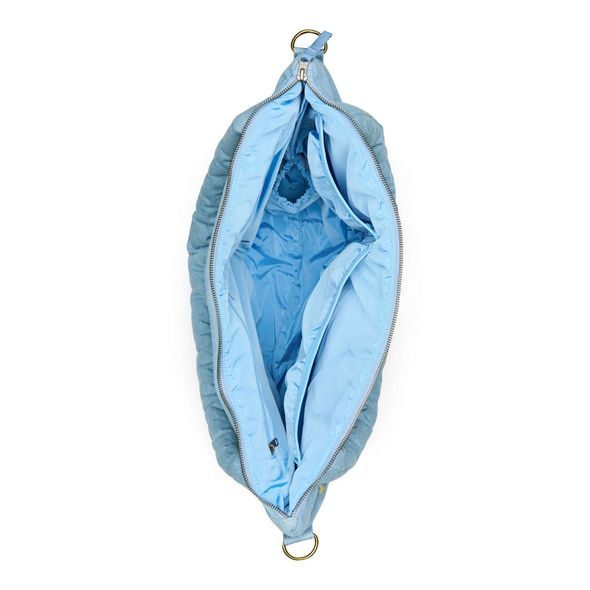 STUDIO NOOS DENIM DIAPER BAG - PŘEBALOVACÍ TAŠKA | HEARTS LIGHT BLUE HEARTS - PŘEBALOVACÍ TAŠKY - KOČÁRKY A PŘÍSLUŠENSTVÍ