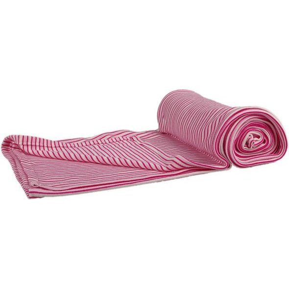 Kaarsgaren Deka bambus růžový proužek 100 x 140 cm - Kaarsgaren - Dětské  deky pro miminka - Malvík.cz