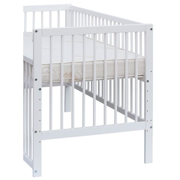 SCARLETT DĚTSKÁ POSTÝLKA SCARLETT DOMINIK - BÍLÁ (BOROVICE) - STAHOVACÍ BOČNICE - 140 X 70 CM - DŘEVĚNÉ POSTÝLKY - SPINKÁNÍ