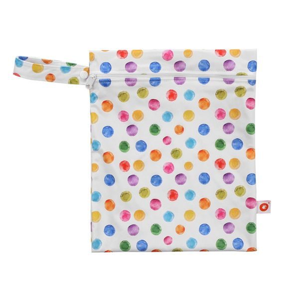 KIKKO NEPROMOKAVÝ PYTLÍK (VEL.S) WATERCOLOUR POLKA DOTS - SÁČKY NA POUŽITÉ PLENKY - VŠETKO NA PREBAĽOVANIE