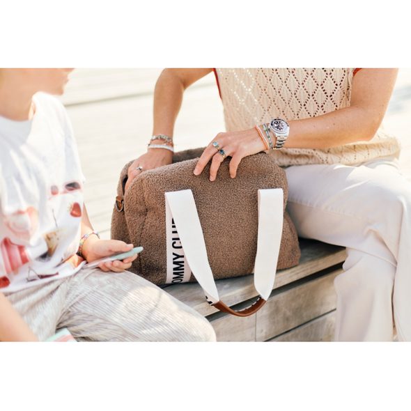 CHILDHOME PŘEBALOVACÍ TAŠKA MOMMY CLUB SIGNATURE TEDDY SOFT BROWN - PŘEBALOVACÍ TAŠKY - KOČÁRKY A PŘÍSLUŠENSTVÍ