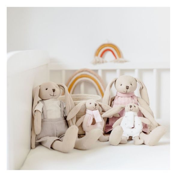 CANPOL BABIES ZAJÍČEK BUNNY S CHRASTÍTKEM RŮŽOVÝ - MALÉ HRAČKY DO RUČIČKY - PRO DĚTI