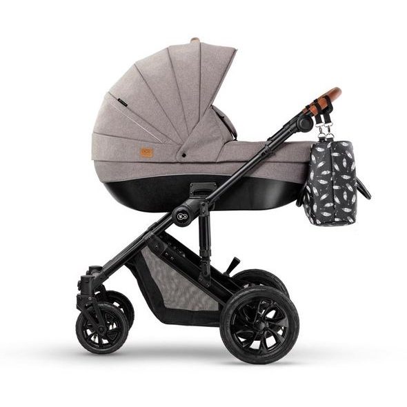 KINDERKRAFT KOČÁREK KOMBINOVANÝ PRIME 3V1 BEIGE + KOŠ NA PLENY ANGELCARE - TROJKOMBINACE - KOČÁRKY A PŘÍSLUŠENSTVÍ