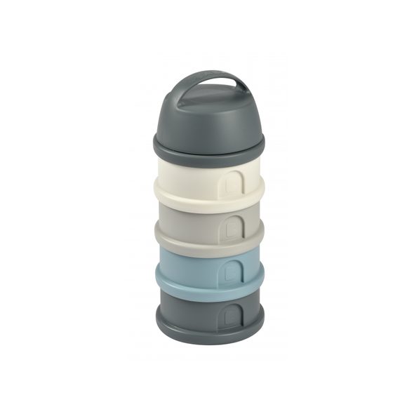 BEABA SADA KELÍMKŮ NA SUŠENÉ MLÉKO / SVAČINU MINERAL GREY / BLUE - KRABIČKY NA SVAČINU - KRMENÍ