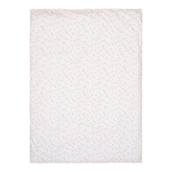 LITTLE DUTCH POVLEČENÍ 200X140 A 60X70 CM PINK BLOOMING SAFARI - POVLEČENÍ DO POSTÝLKY - SPINKÁNÍ
