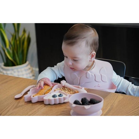 MELII DĚTSKÁ SILIKONOVÁ JÍDELNÍ SADA, 5 DÍLNÁ - JEDNOROŽEC - MISKY, TALÍŘKY A PODLOŽKY - KRMENÍ