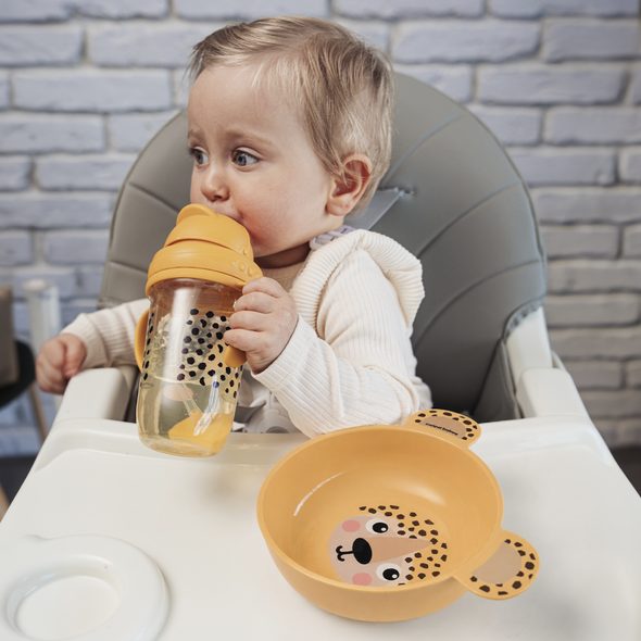 CANPOL BABIES MISKA S UŠIMA BABIESBOO 400 ML ŽLUTÁ - MISKY, TALÍŘKY A PODLOŽKY - KRMENÍ