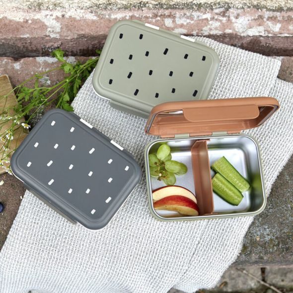 LÄSSIG LUNCHBOX STAINLESS STEEL HAPPY PRINTS MIDNIGHT BLUE - KRABIČKY NA SVAČINU - KRMENÍ