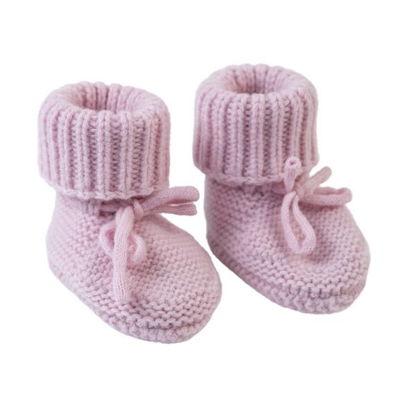 LODGER SLIPPER FOLKLORE MERINO WOOL TAN 0 - 6 MĚSÍCŮ - KOJENECKÉ CAPÁČKY - PRO DĚTI