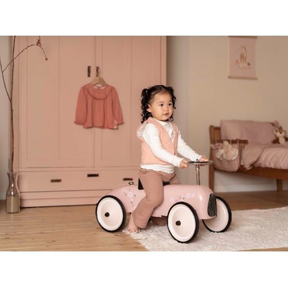 LITTLE DUTCH ODRÁŽEDLO RETRO AUTO PINK - DĚTSKÁ ODRÁŽEDLA - PRO DĚTI