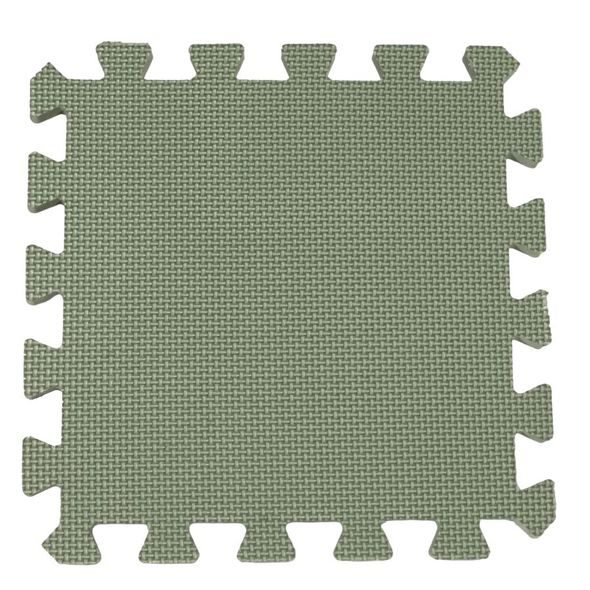 BABY DAN HRACÍ PODLOŽKA PUZZLE SOFT GREEN 90X90 CM - HRACÍ PODLOŽKY NA ZEM - SPINKÁNÍ