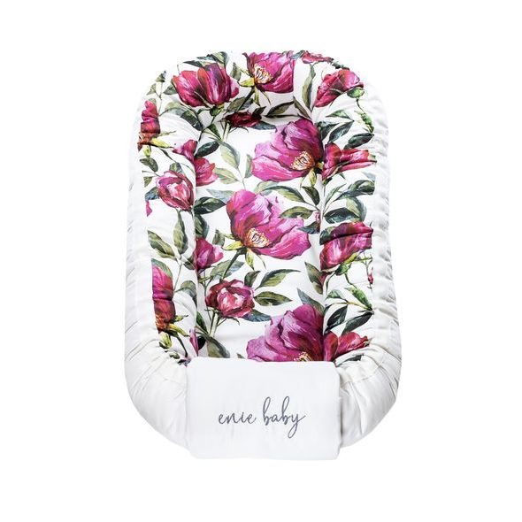 ENIE BABY HNÍZDEČKO DO POSTÝLKY SATINE FLOWERS - HNÍZDEČKA - SPINKÁNÍ