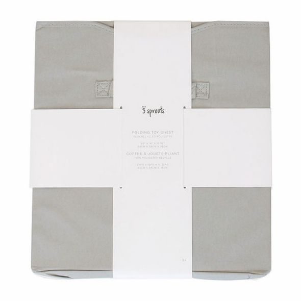 3 SPROUTS TRUHLA NA HRAČKY RECYCLED SOLID/LIGHT GRAY - BOXY NA HRAČKY - SPINKÁNÍ