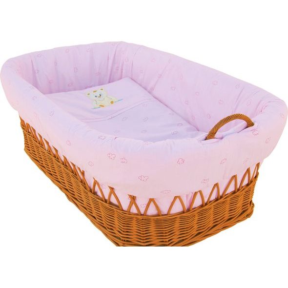 SCARLETT PROUTĚNÝ KOŠÍK NA MIMINKO MÉĎA RŮŽOVÁ - KOŠÍKY A KOLÉBKY - SPINKÁNÍ