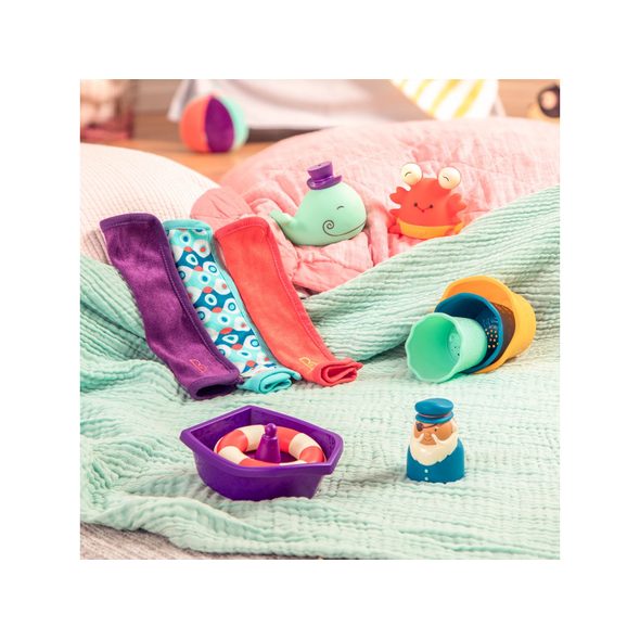 B-TOYS SADA HRAČEK DO KOUPELE WEE B. SPLASHY - HRAČKY DO VANY - PRO DĚTI