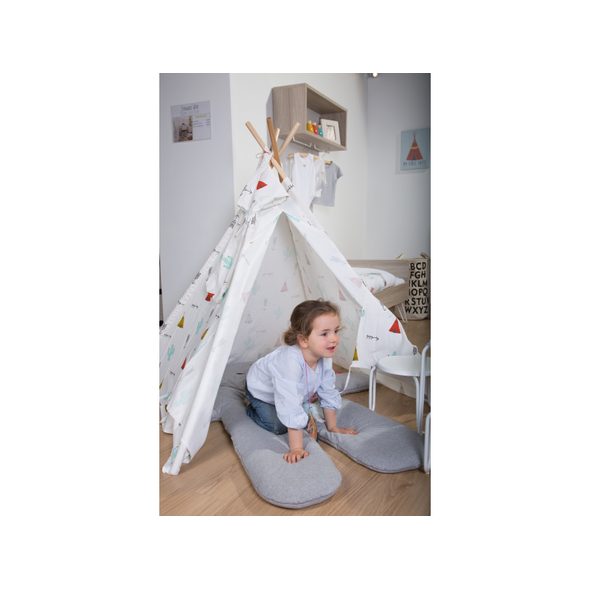 CHILDHOME HRACÍ DEKA MEDVĚD TEDDY JERSEY GREY 150CM - HRACÍ DEKY - PRO DĚTI