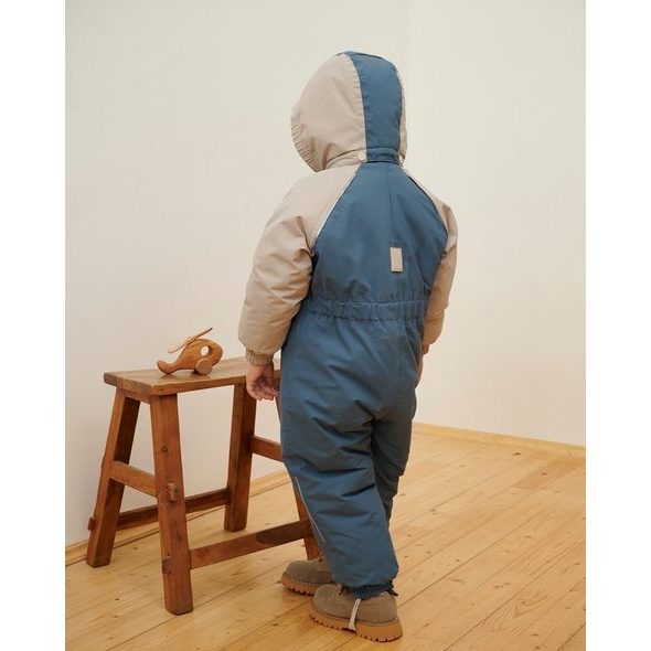 LEOKID ZIMNÍ KOMBINÉZA COLOR BLOCK SALT BLUE VEL. 3 - 4 ROKY (VEL. 98) - ZIMNÍ KOMBINÉZY - PRO DĚTI