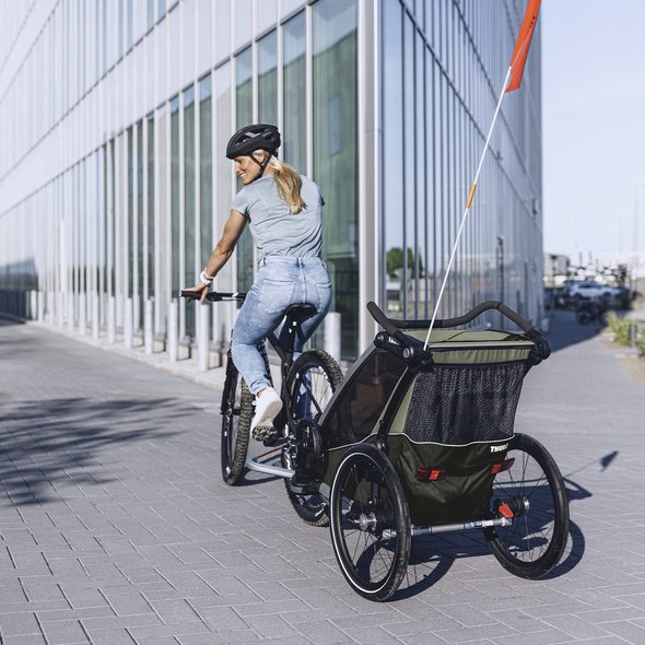 THULE CHARIOT LITE DOUBLE VINTAGE GREEN - VOZÍKY ZA KOLO - NOŠENÍ & SPORT