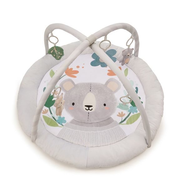 KINDERKRAFT DEKA HRACÍ S HRAZDIČKOU COZYPLAY LIGHT GREY - HRACÍ PODLOŽKY NA ZEM - SPINKÁNÍ