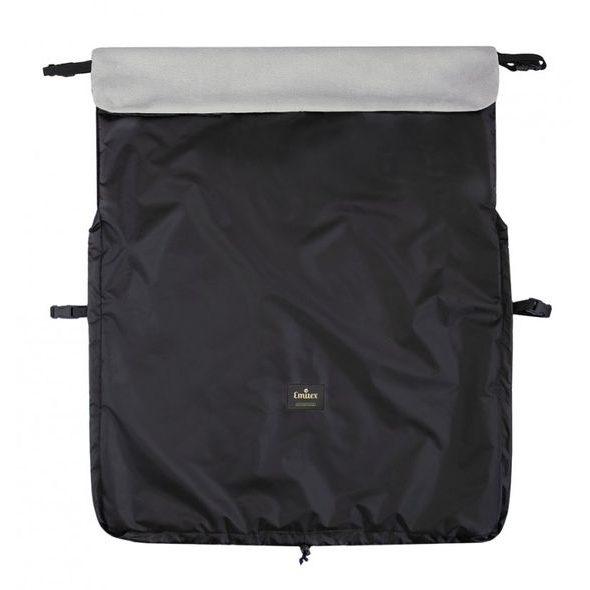 EMITEX NEPADACÍ DEKA ČERNÁ + VELVET SVĚTLE ŠEDÁ - NÁNOŽNÍKY - KOČÁRKY A PŘÍSLUŠENSTVÍ