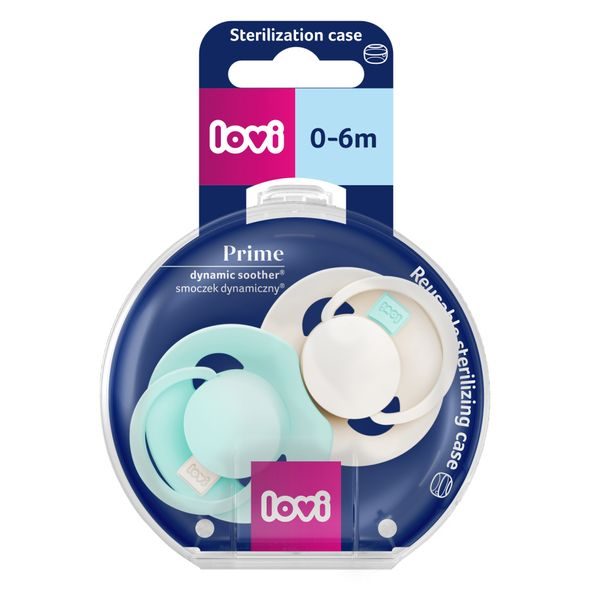 LOVI DUDLÍK SILIKONOVÝ DYNAMICKÝ PRIME TUTTI FRUTTI 0-6M 2KS LAGOON/MINT CREAM - ŠIDÍTKA A DOPLŇKY - KRMENÍ
