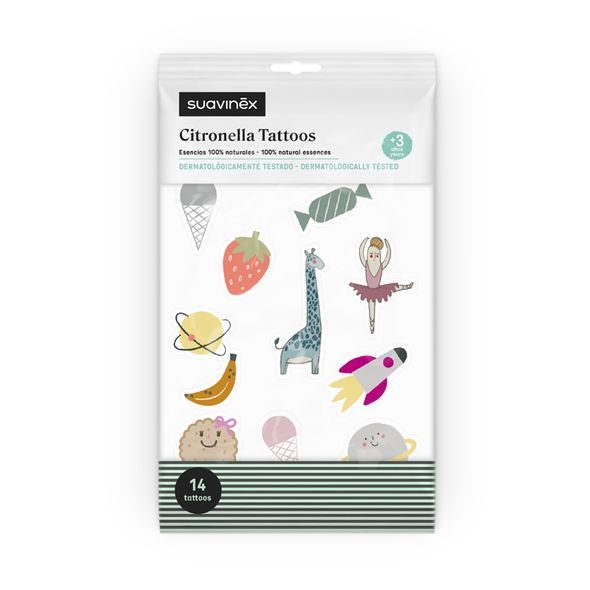 SUAVINEX NÁLEPKY PROTI KOMÁRŮM 14 KS - OCHRANA PROTI HMYZU - KOUPÁNÍ A ZDRAVÍ