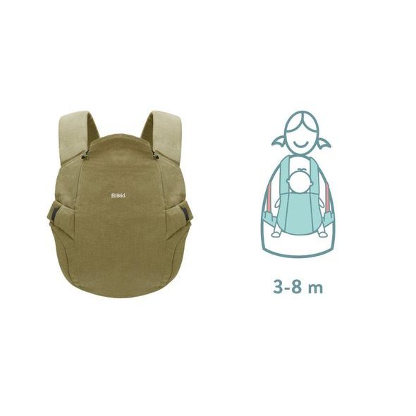 FILLIKID NOSÍTKO NATURAL RA GREEN - KLOKANKY A ŠÁTKY - NOŠENÍ & SPORT