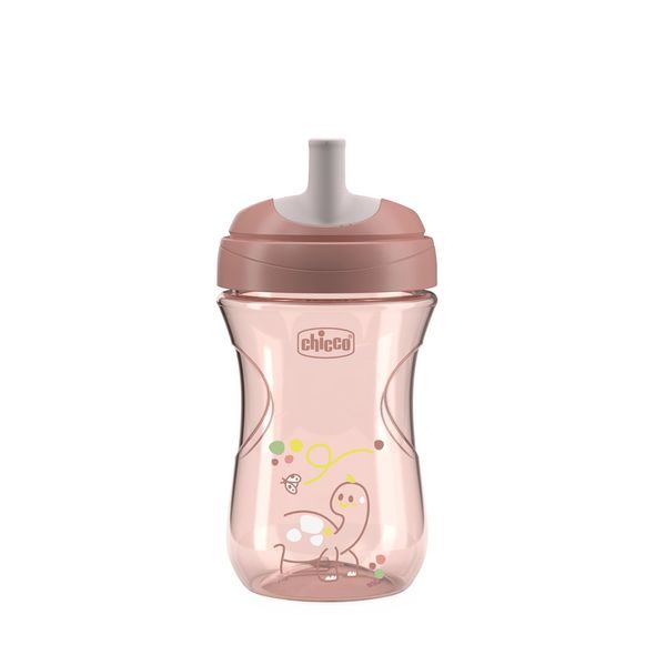 CHICCO HRNEČEK ADVANCED SE SLÁMKOVÝM NÁÚSTKEM PINK, 12M+ - DĚTSKÉ HRNEČKY - KRMENÍ