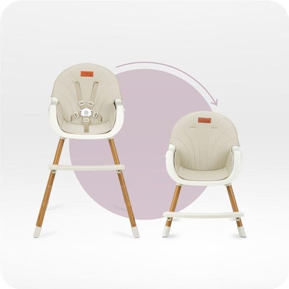 MOMI JÍDELNÍ ŽIDLIČKA MOMI REKI BÉŽOVÁ - JÍDELNÍ ŽIDLIČKY PLASTOVÉ - KRMENÍ