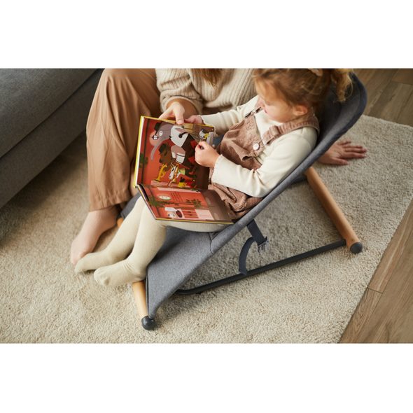 CHILDHOME LEHÁTKO SKLÁDACÍ EVOLUX NATURAL ANTHRACITE - LEHÁTKA A HOUPADLA - SPINKÁNÍ