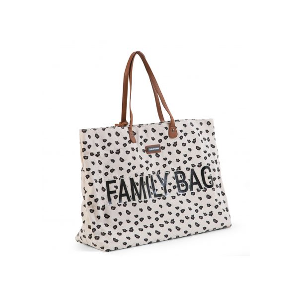 CHILDHOME CESTOVNÍ TAŠKA FAMILY BAG CANVAS LEOPARD - PŘEBALOVACÍ TAŠKY - KOČÁRKY A PŘÍSLUŠENSTVÍ