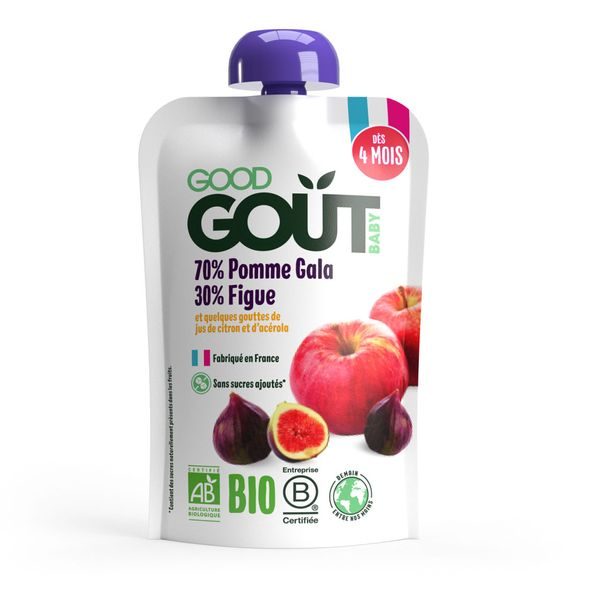 GOOD GOUT BIO JABLKO A FÍKY 120 G - KAPSIČKY - KRMENÍ
