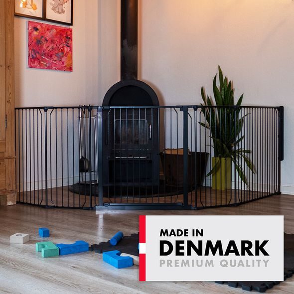 BABY DAN UNIVERZÁLNÍ PROSTOROVÁ ZÁBRANA BABYDAN CARL XX WIDE, ČERNÁ - OHRÁDKY - KOUPÁNÍ A ZDRAVÍ