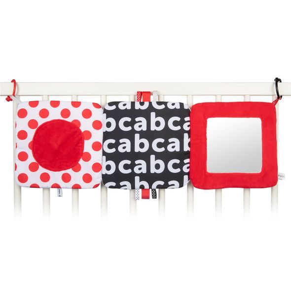 CANPOL BABIES KONTRASTNÍ ZÁVĚSNÉ ZRCADLO SENSORY - HRA NA BŘÍŠKU - PRO DĚTI