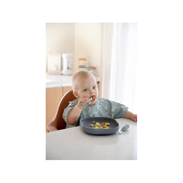 BEABA PRVNÍ TRÉNOVACÍ PŘÍBOR 2-DÍLNÝ SAGE GREEN - LŽIČKY A PŘÍBORY - KRMENÍ