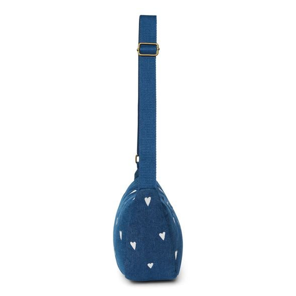 STUDIO NOOS DENIM ADULT FANNY KABELKA | HEARTS DARK BLUE WHITE HEARTS - DOPLŇKY - PRO MAMINKY