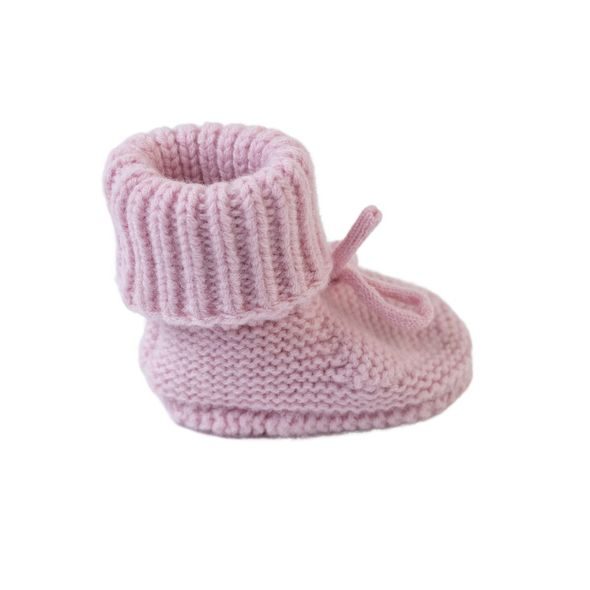 LODGER SLIPPER FOLKLORE MERINO WOOL TAN 0 - 6 MĚSÍCŮ - KOJENECKÉ CAPÁČKY - PRO DĚTI