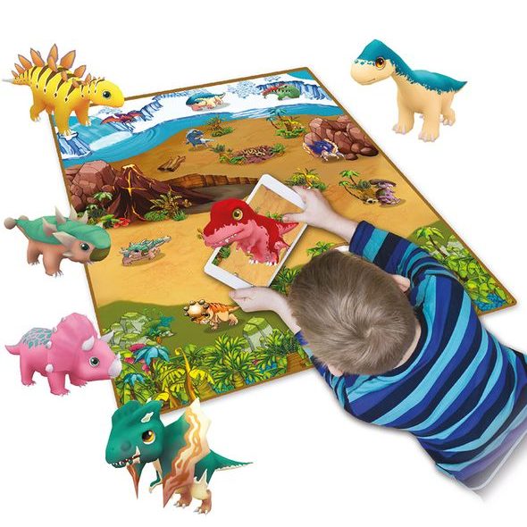 SCARLETT DĚTSKÝ KOBEREČEK 3D DINO 120X90CM - HRACÍ PODLOŽKY NA ZEM - SPINKÁNÍ