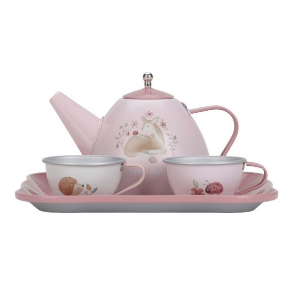 LITTLE DUTCH ČAJOVÝ SET V KUFŘÍKU FAIRY GARDEN - KUCHYŇKY A VAŘENÍ - PRO DĚTI