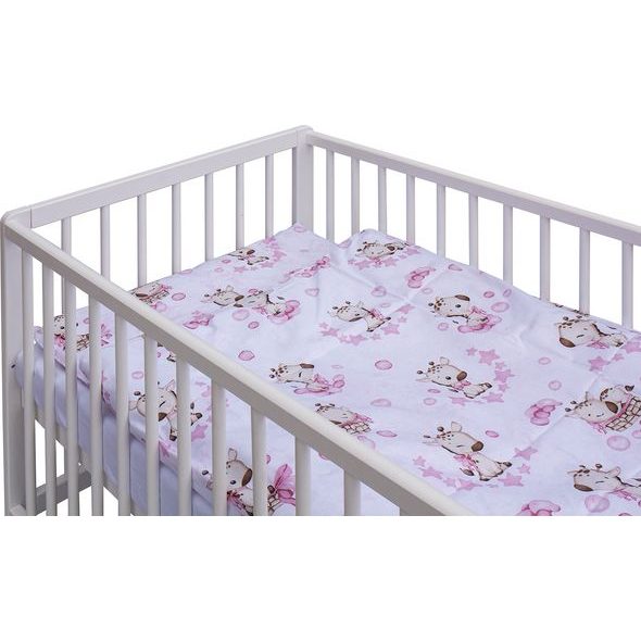 SCARLETT DĚTSKÁ POSTÝLKA S KOMPLETNÍ VÝBAVOU SCARLETT FIKI 120 X 60 CM - RŮŽOVÁ - DŘEVĚNÉ POSTÝLKY - SPINKÁNÍ