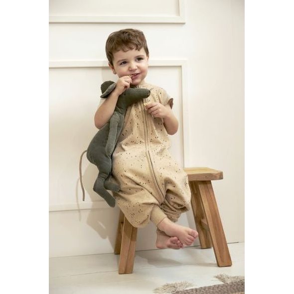 MEYCO LETNÍ JUMPER RIB MINI SPOT VEL.80 - TOFFEE MELANGE - SPACÍ PYTLE - SPINKÁNÍ